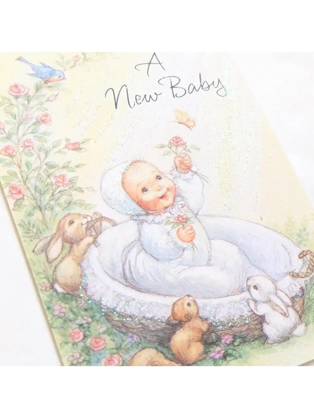 Vintage Hallmark Baby Announcement Cards with Envelopes